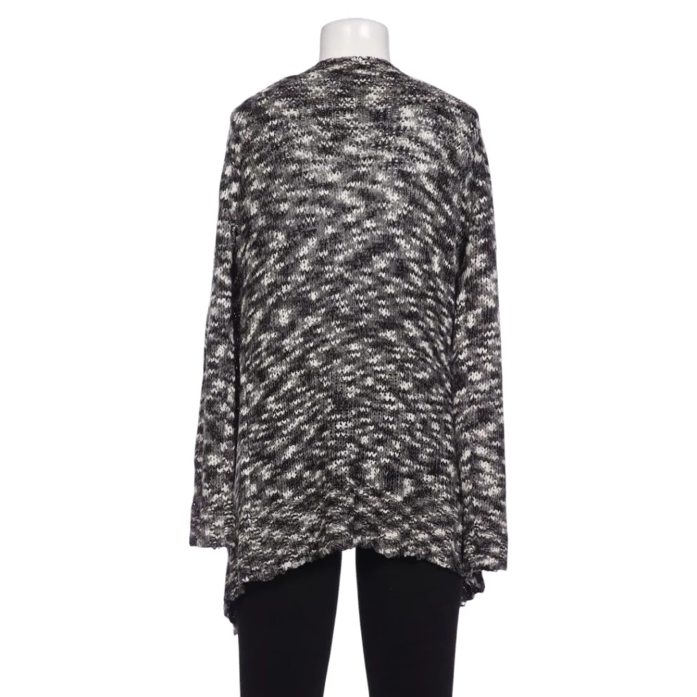 NATORI VINTAGE Fuzzy Wool Sweater 1X Mock Neck Black White Nylon Tunic Length - Picture 3 of 15